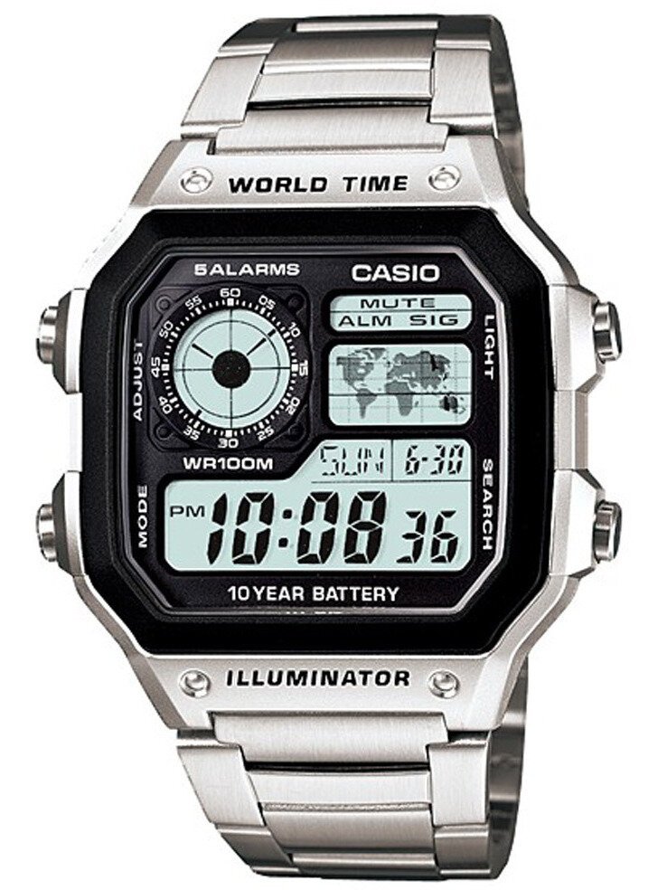 CASIO VYRIŠKAS LAIKRODIS AE-1200WHD-1A (zd159a) + DĖŽUTĖ