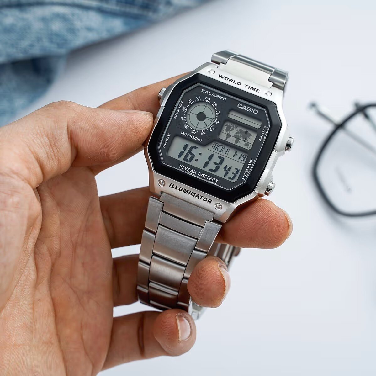 CASIO VYRIŠKAS LAIKRODIS AE-1200WHD-1A (zd159a) + DĖŽUTĖ - Image 9