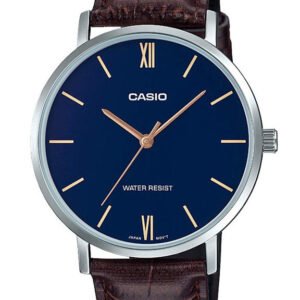 CASIO MTP-VT01L-2B VYRIŠKAS LAIKRODIS + DĖŽUTĖ