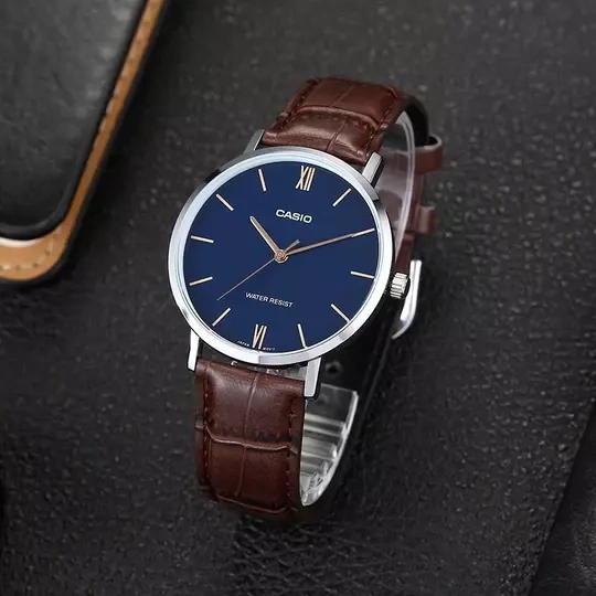 CASIO MTP-VT01L-2B VYRIŠKAS LAIKRODIS + DĖŽUTĖ - Image 3