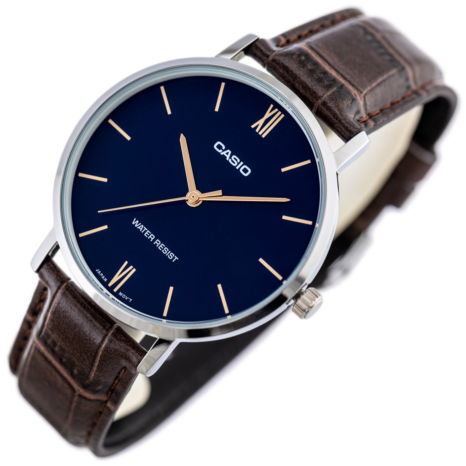 CASIO MTP-VT01L-2B VYRIŠKAS LAIKRODIS + DĖŽUTĖ - Image 2