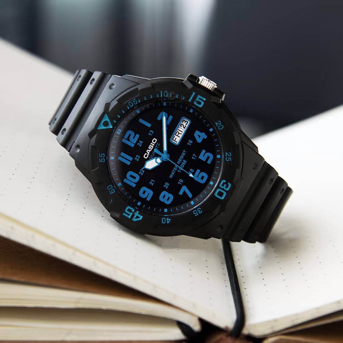 VYRIŠKI LAIKRODIS CASIO MRW-200H-2B (zd147c) + DĖŽUTĖ - Image 7