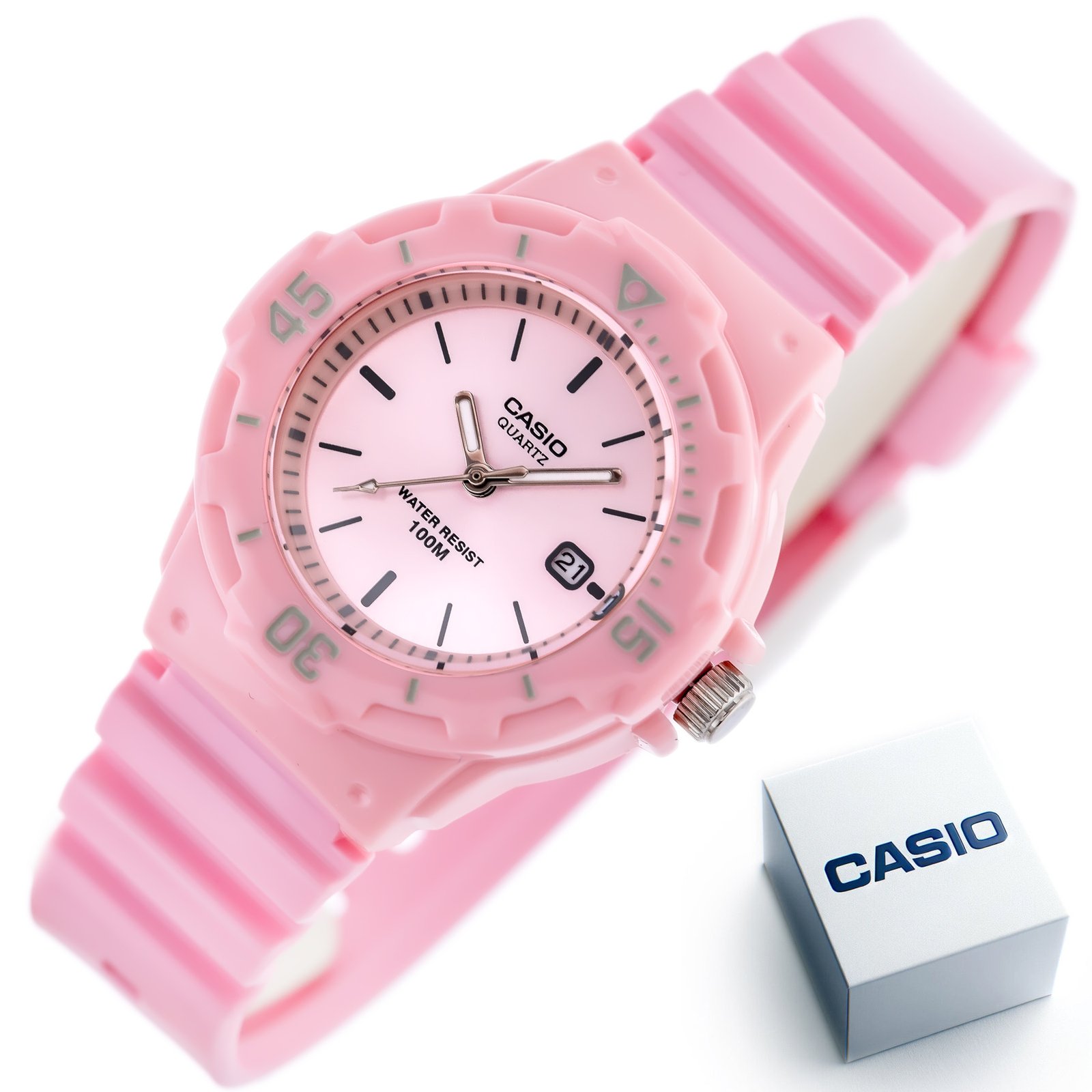 ZEGAREK DAMSKI CASIO LRW-200H 4E4VDF (zd557o) + DĖŽUTĖ - Image 8