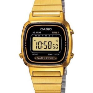 CASIO VINTAGE LA670WGA-1 MOTERŲ LAIKRODIS (zd597b) + DĖŽUTĖ