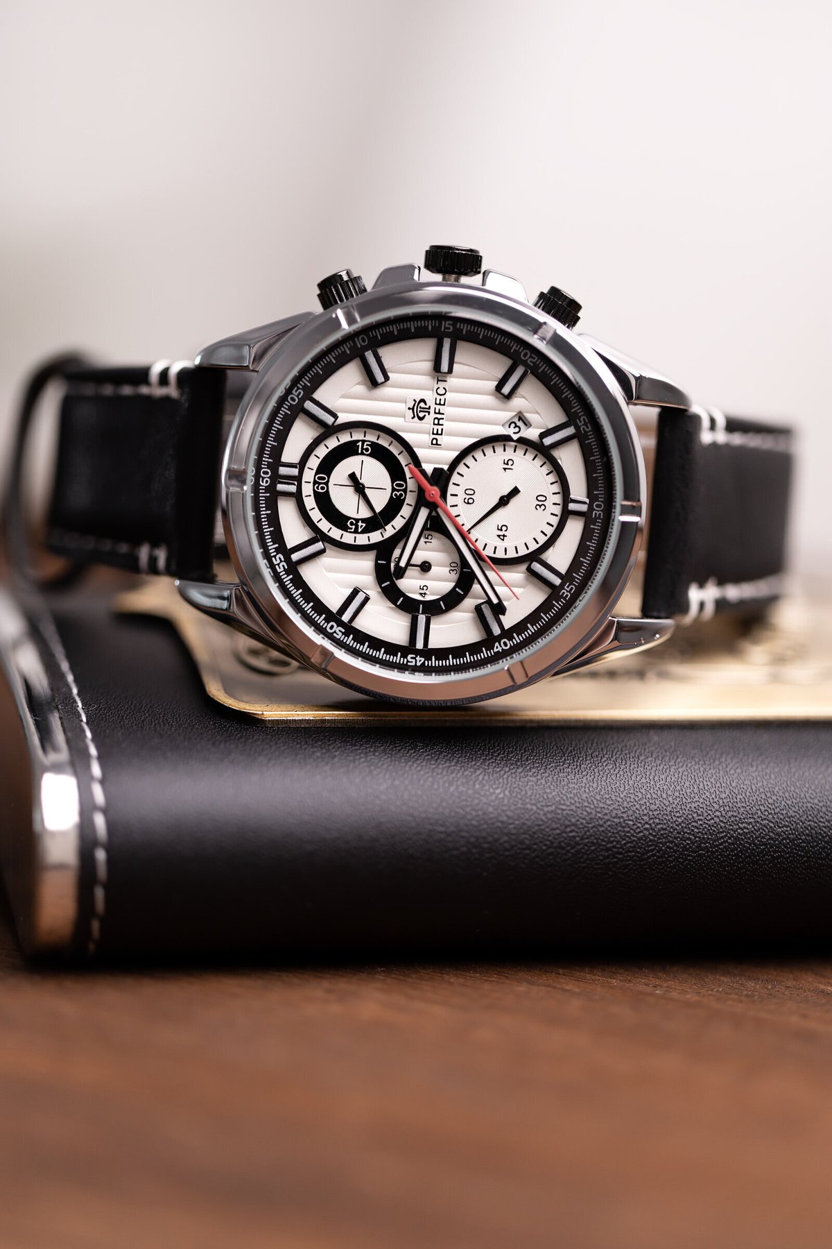 VYRIŠKAS LAIKRODIS PERFECT CH03L - CHRONOGRAFAS (zp352e) + DĖŽUTĖ - Image 3
