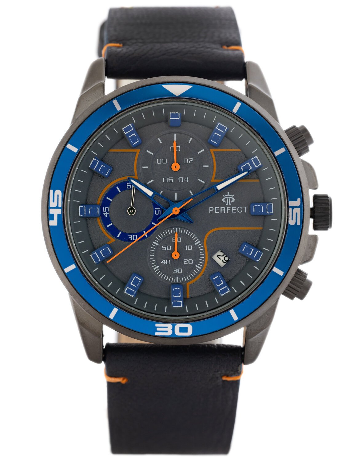 VYRIŠKAS LAIKRODIS PERFECT CH02L - CHRONOGRAFAS (zp351j) + DĖŽUTĖ
