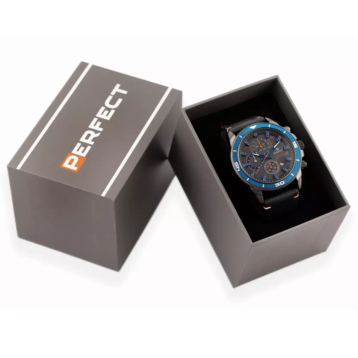 VYRIŠKAS LAIKRODIS PERFECT CH02L - CHRONOGRAFAS (zp351j) + DĖŽUTĖ - Image 3
