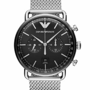 VYRIŠKAS LAIKRODIS EMPORIO ARMANI AR11104 - AVIATOR (zi020b) + DĖŽUTĖ