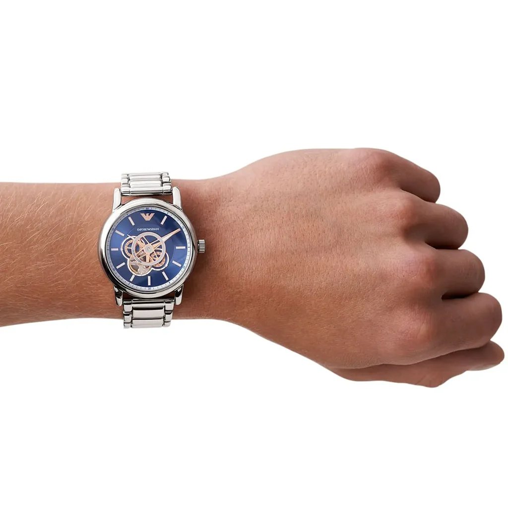 Vyriškas laikrodis EMPORIO ARMANI LUIGI Open Heart AUTOMATIC AR60036 - Image 7