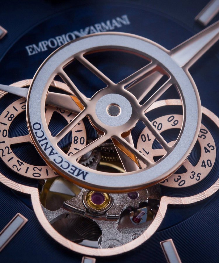 Vyriškas laikrodis EMPORIO ARMANI LUIGI Open Heart AUTOMATIC AR60036 - Image 4