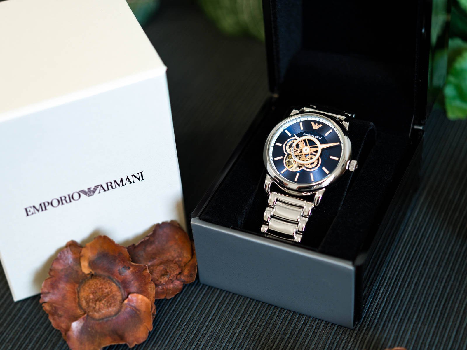 Vyriškas laikrodis EMPORIO ARMANI LUIGI Open Heart AUTOMATIC AR60036 - Image 9