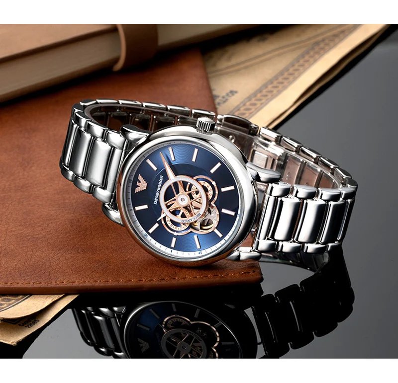 Vyriškas laikrodis EMPORIO ARMANI LUIGI Open Heart AUTOMATIC AR60036 - Image 2