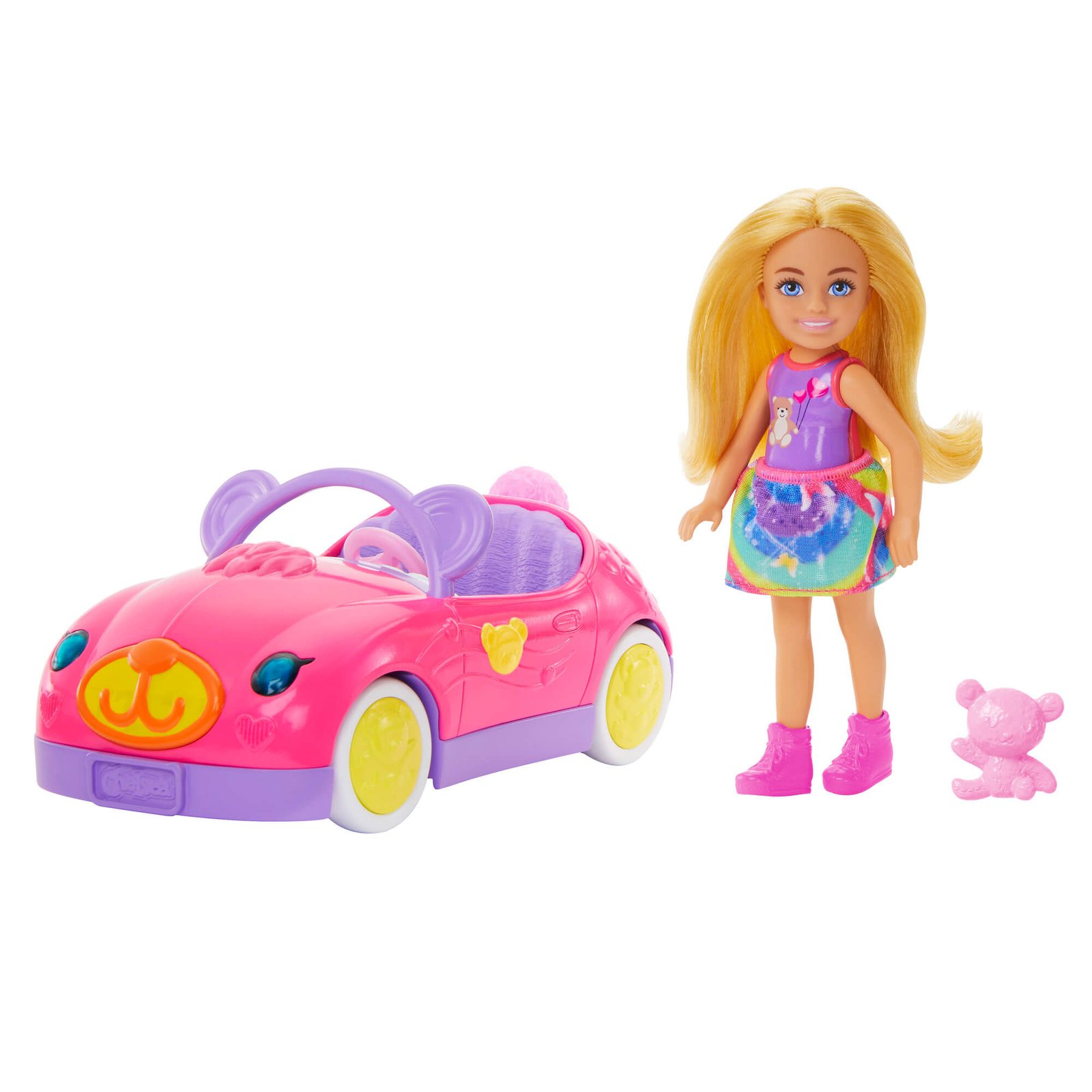 CHELSEA TEDDY CAR lėlytės ir automobiliuko rinkinukas (HXN05) – papildomas vaizdas 1
