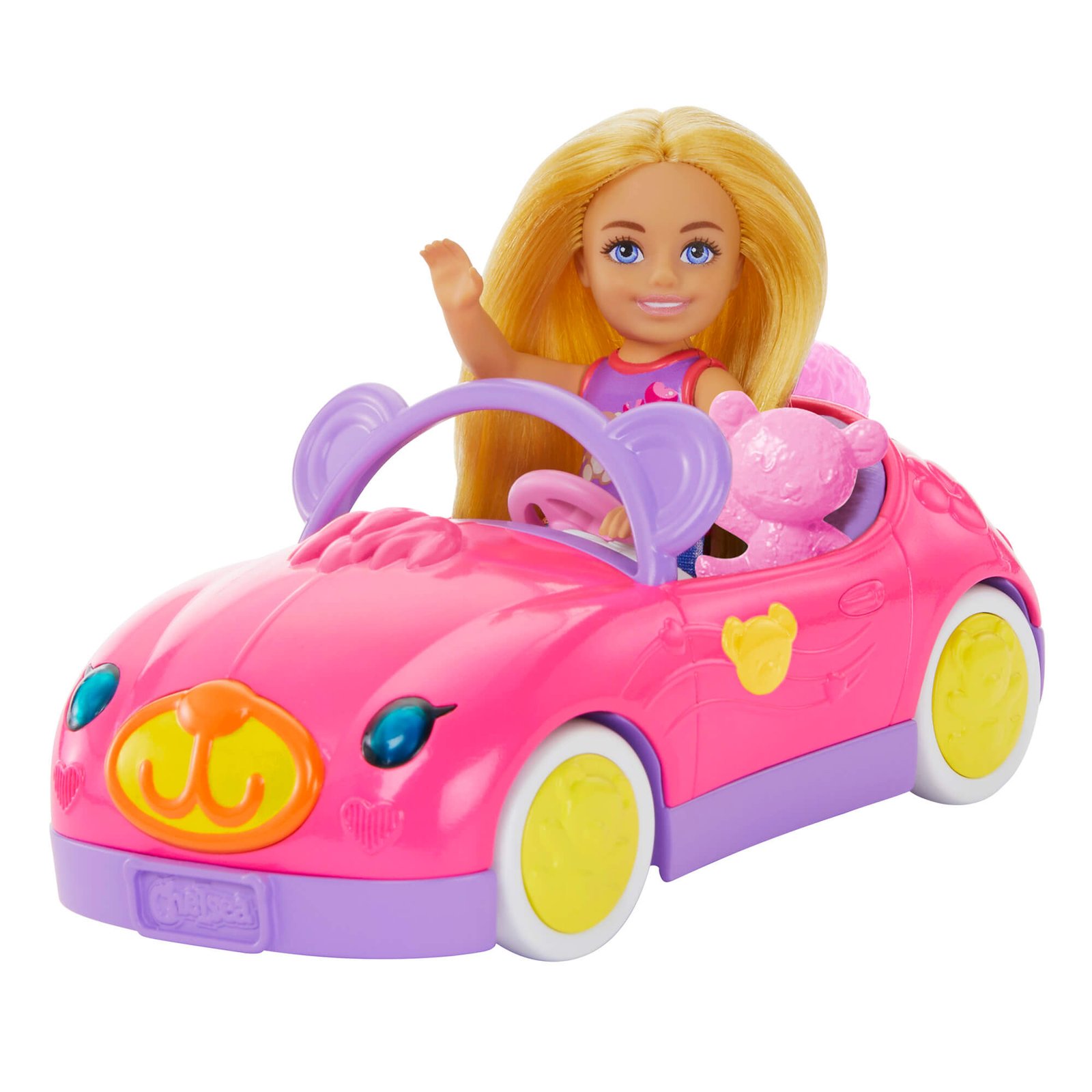 CHELSEA TEDDY CAR lėlytės ir automobiliuko rinkinukas (HXN05) – papildomas vaizdas 2