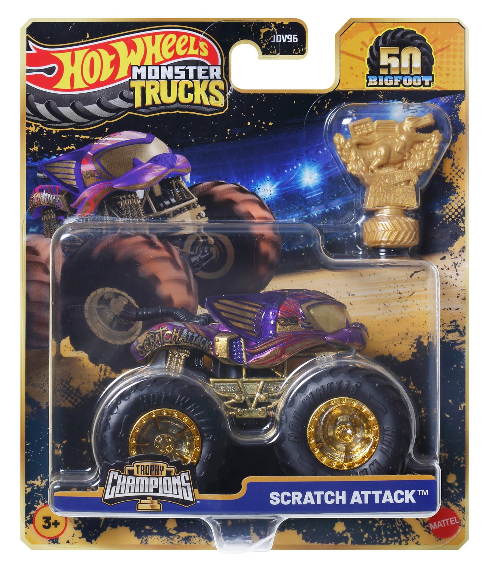 HOT WHEELS MONSTER TRUCKS džipas – Čempionų taurė (JDV96) – papildomas vaizdas 3
