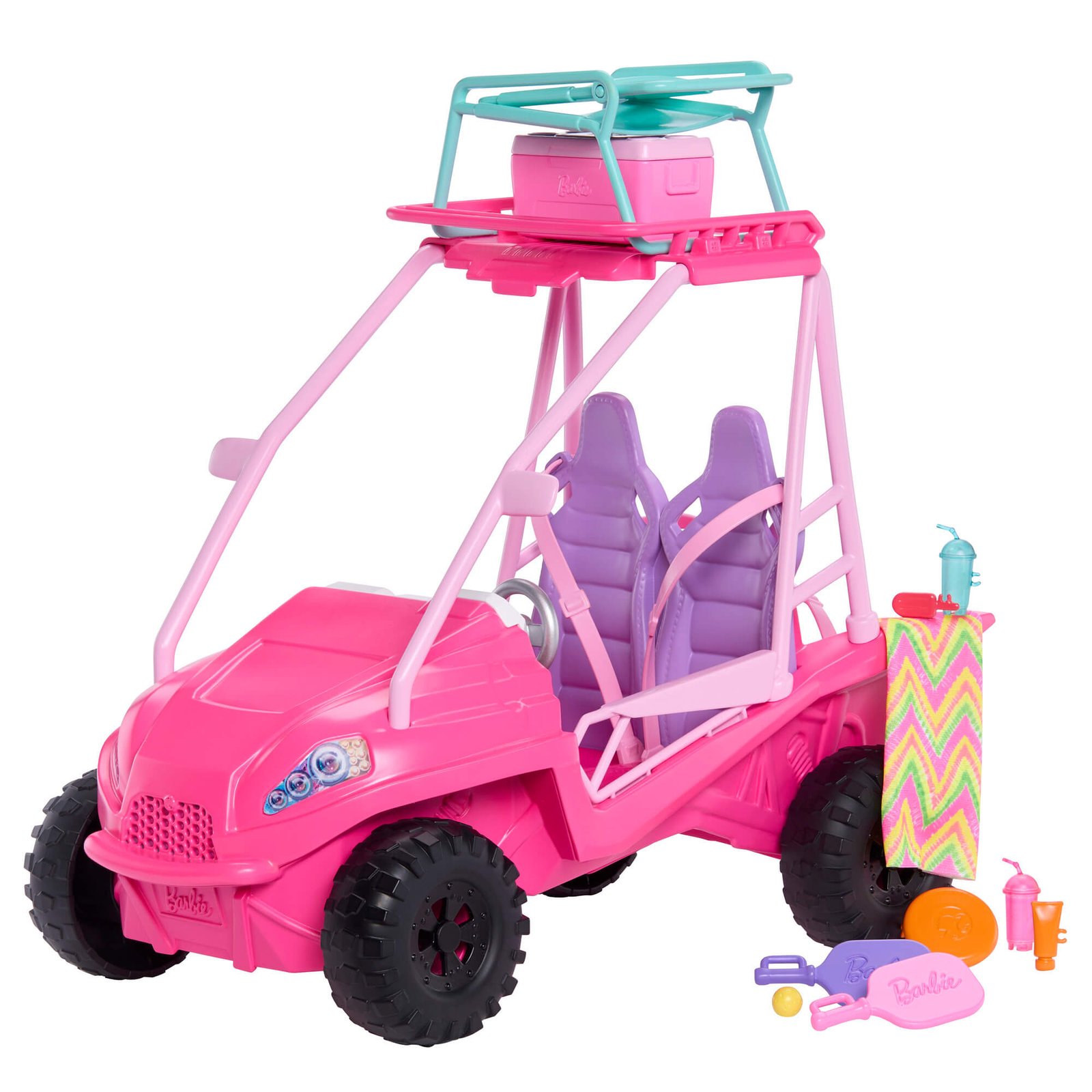 BARBIE MYSTERIES BEACH BUGGY paplūdimio automobilis (JFV68) – papildomas vaizdas 1