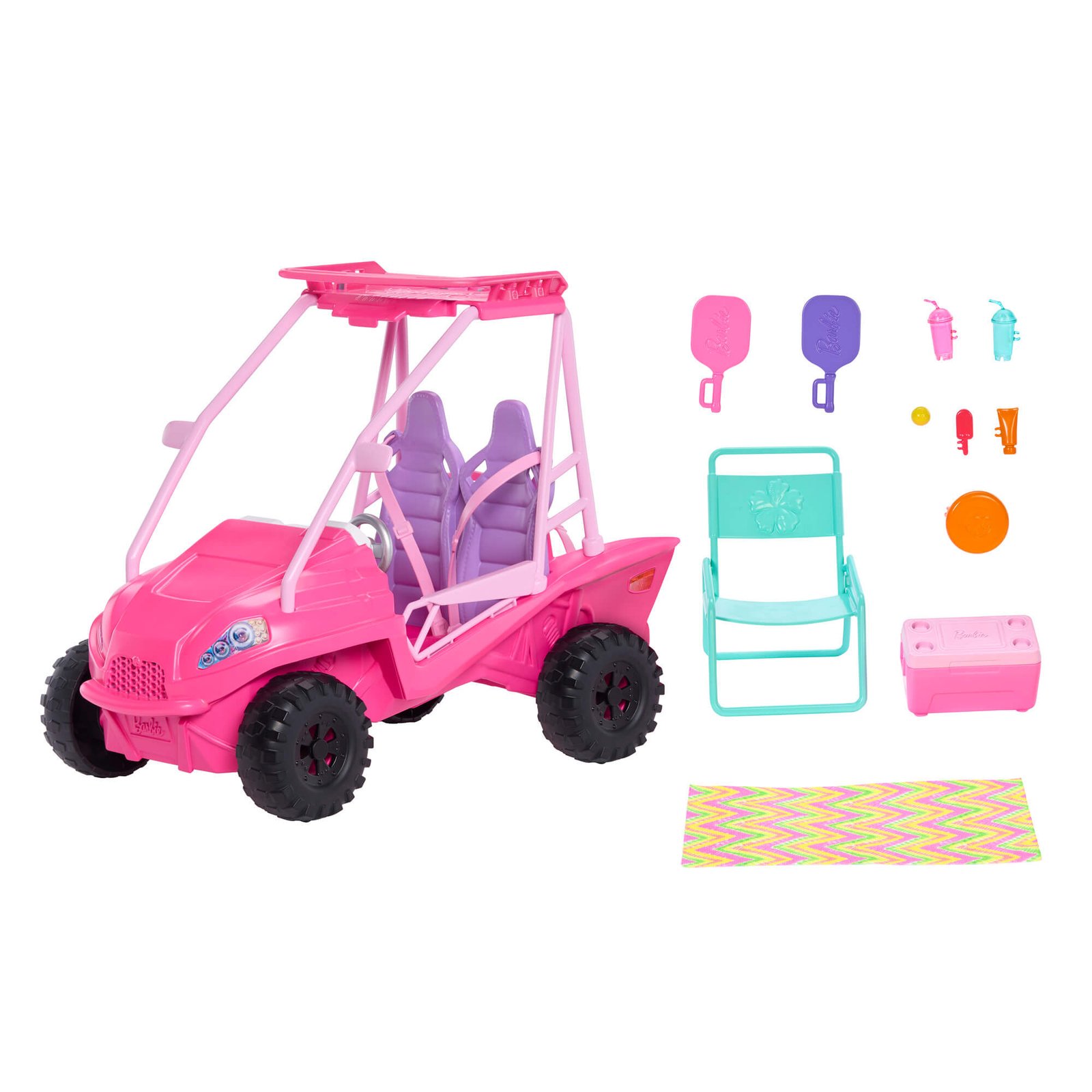 BARBIE MYSTERIES BEACH BUGGY paplūdimio automobilis (JFV68) – papildomas vaizdas 2