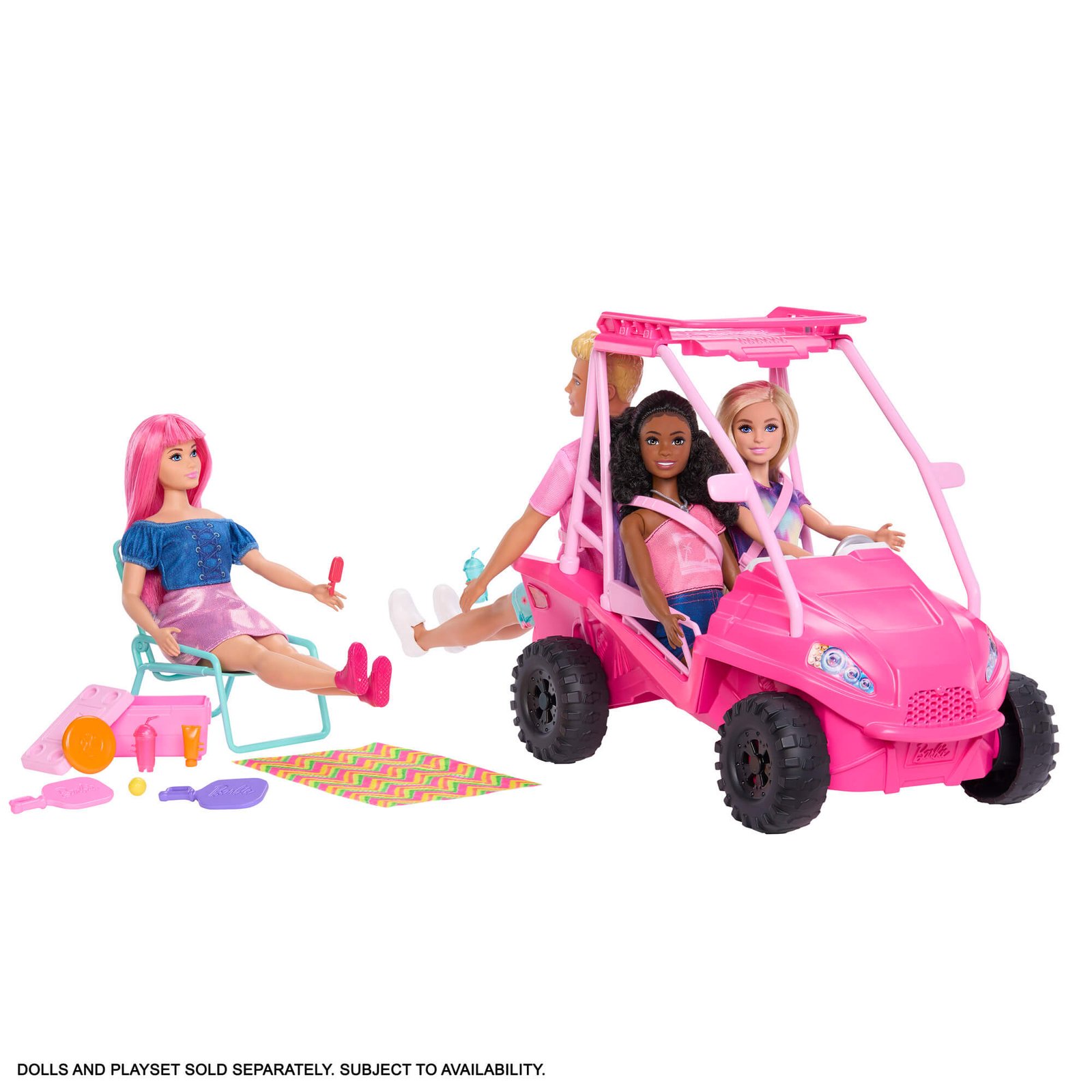 BARBIE MYSTERIES BEACH BUGGY paplūdimio automobilis (JFV68) – papildomas vaizdas 4