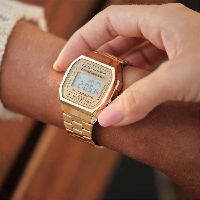 CASIO A168WG-9W UNISEX LAIKRODIS (zd088b) - CLASSIC + DĖŽUTĖ - Image 7