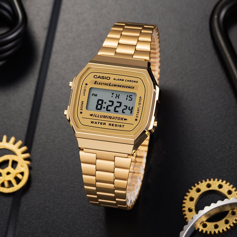 CASIO A168WG-9W UNISEX LAIKRODIS (zd088b) - CLASSIC + DĖŽUTĖ - Image 11