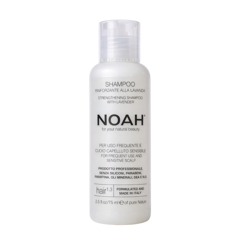 1.3. Strengthening Shampoo With Lavender Stiprinamasis šampūnas kasdieniam naudojimui, jautriai galvos odai, 75ml