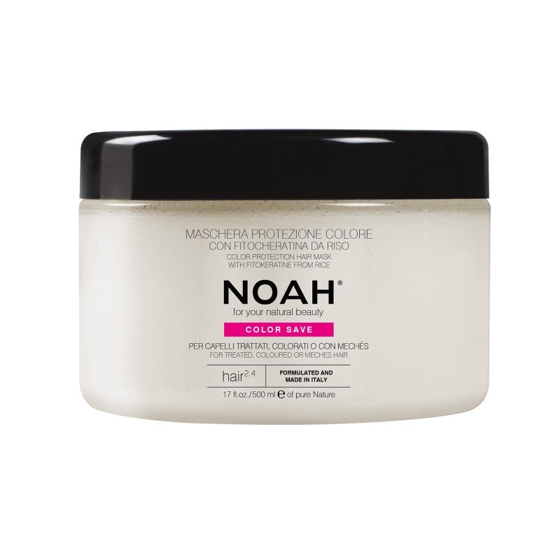 2.4. Hair Mask With Rice Phytokeratine Spalvą tausojanti kaukė dažytiems plaukams, 500 ml