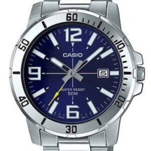 CASIO VYRIŠKAS LAIKRODIS MTP-VD01D-2B (zd175a) + DĖŽUTĖ