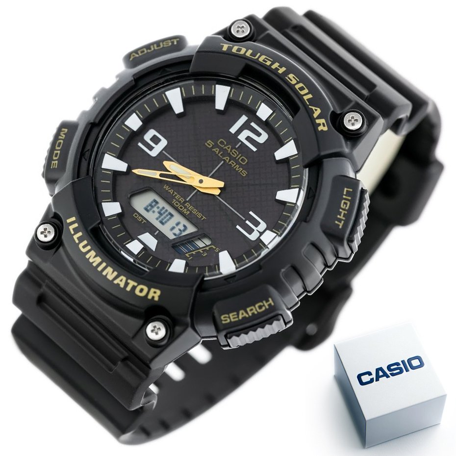 VYRIŠKI LAIKRODIS CASIO AQ-S810W-1BV (zd044c) – SAULĖS ENERGIJA + DĖŽUTĖ - Image 9