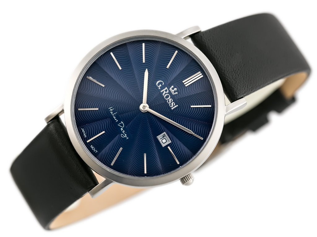 VYRIŠKAS LAIKRODIS G. ROSSI - 10853A - SLIM (zg184b) + DĖŽUTĖ - Image 2