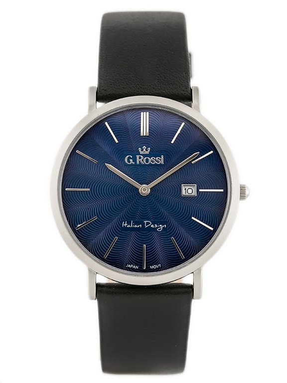 VYRIŠKAS LAIKRODIS G. ROSSI - 10853A - SLIM (zg184b) + DĖŽUTĖ