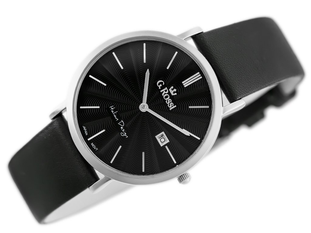 VYRIŠKAS LAIKRODIS G. ROSSI - 10853A - SLIM (zg184c) + DĖŽUTĖ - Image 2