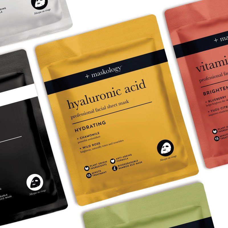 HYALURONIC ACID Professional Sheet Mask Lakštinė veido kaukė su hialuronu, 22ml – papildomas vaizdas 2