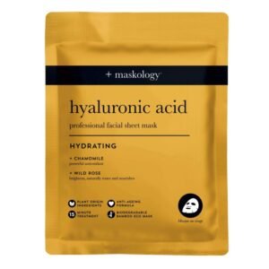 HYALURONIC ACID Professional Sheet Mask Lakštinė veido kaukė su hialuronu, 22ml