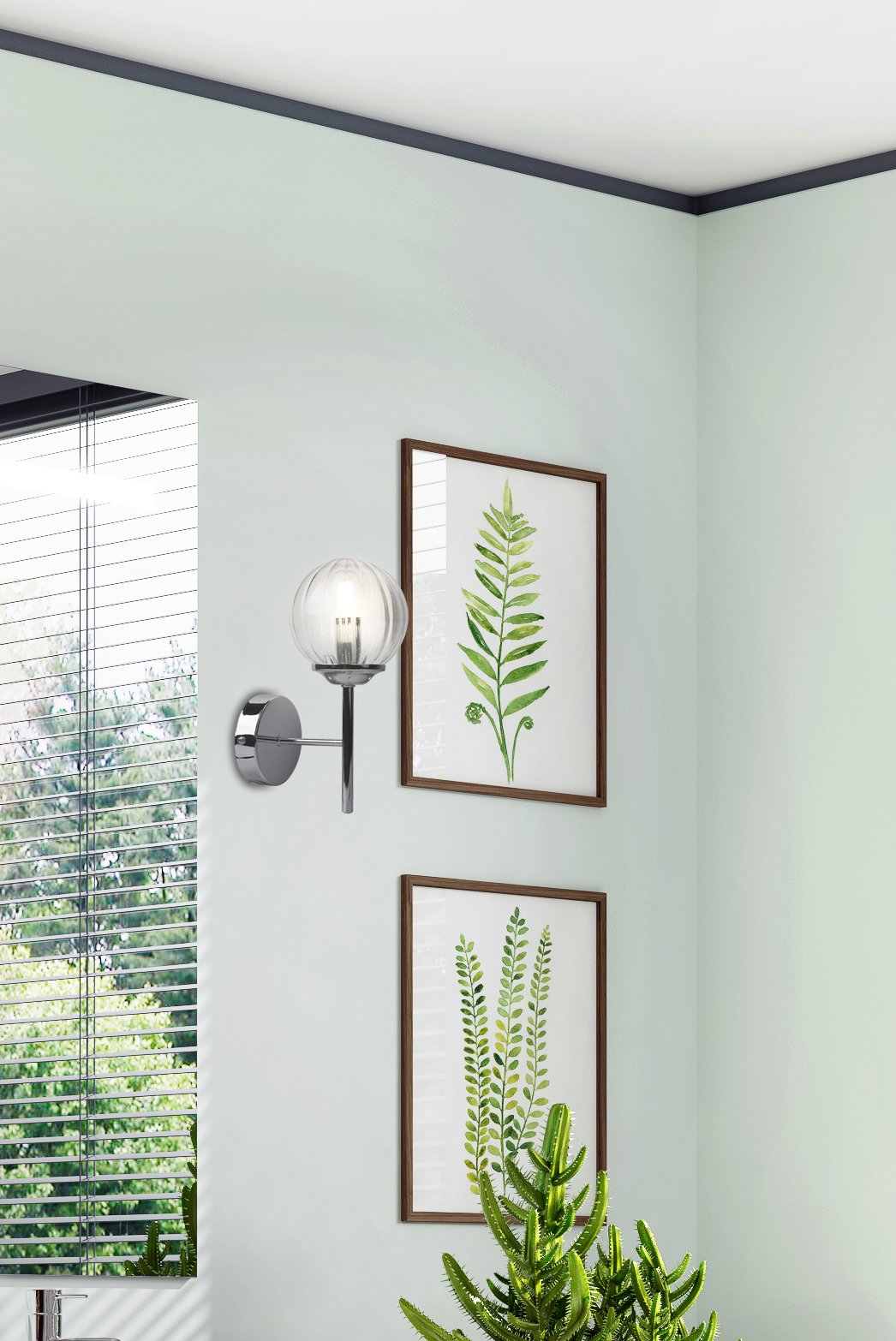 BEST Wall lamp 1X40W E14 Chrome Copper – papildomas vaizdas 3