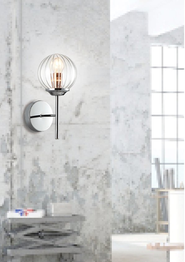 BEST Wall lamp 1X40W E14 Chrome Copper – papildomas vaizdas 1
