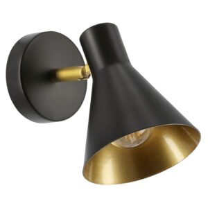 LESS Wall lamp 1X40W E14 Black Mat