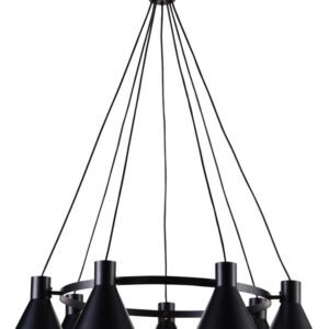 MORE Pendant 7X40W E27 Black Mat