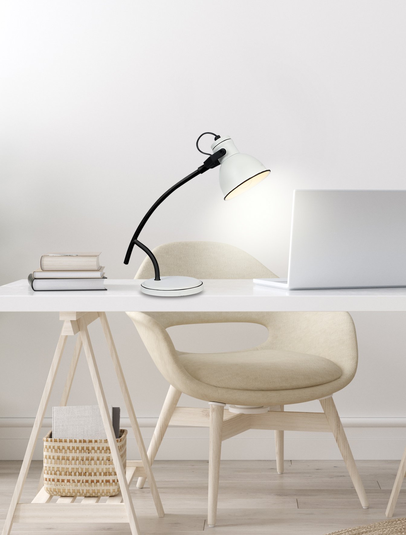 ZUMBA Table Lamp 1X40W E14 White Black – papildomas vaizdas 3