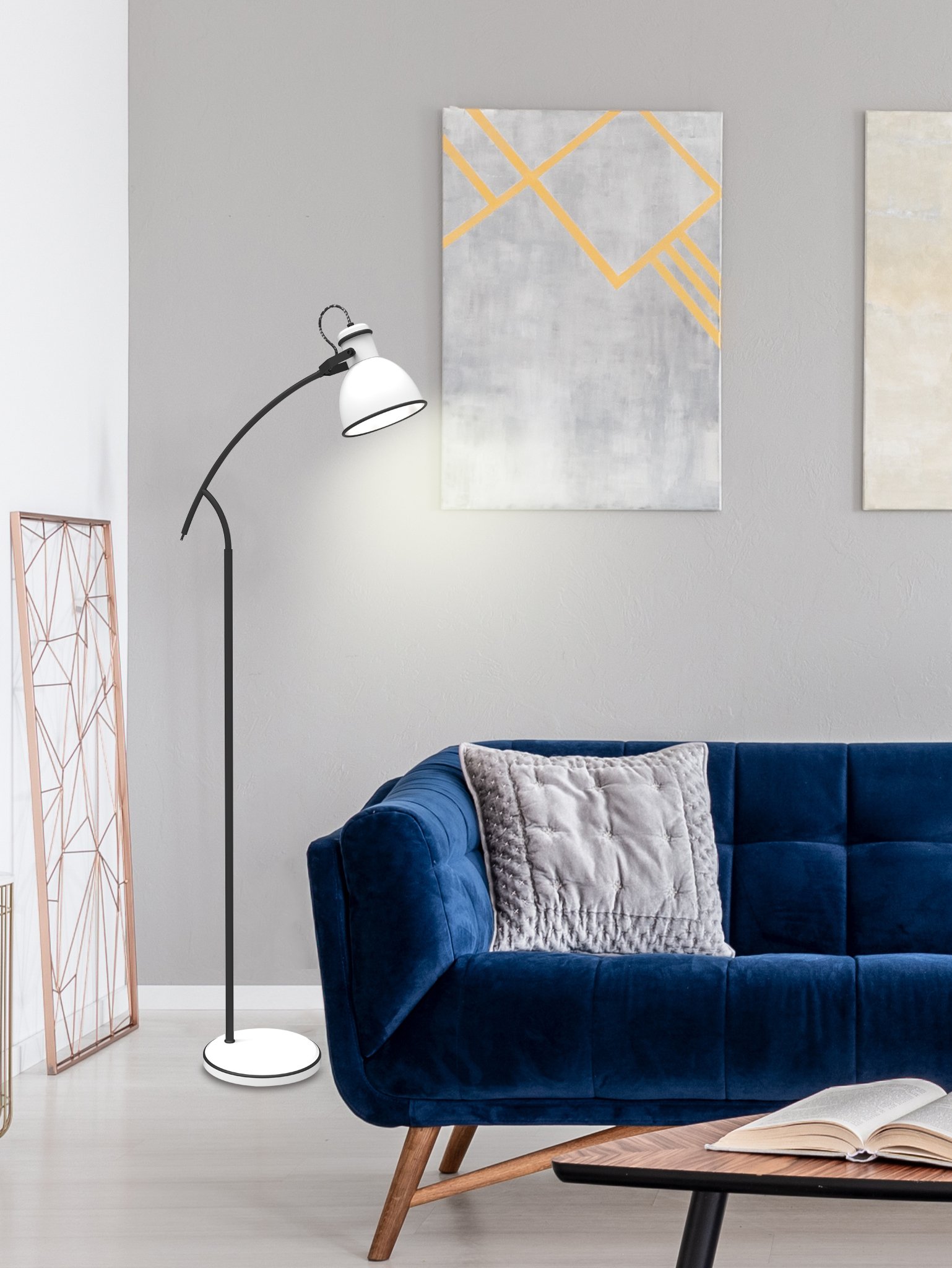 ZUMBA Floor Lamp 1X40W E27 White Black – papildomas vaizdas 2
