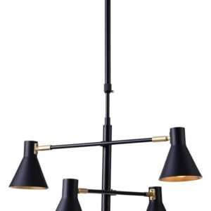 LESS Pendant 4X40W E14 Black Mat