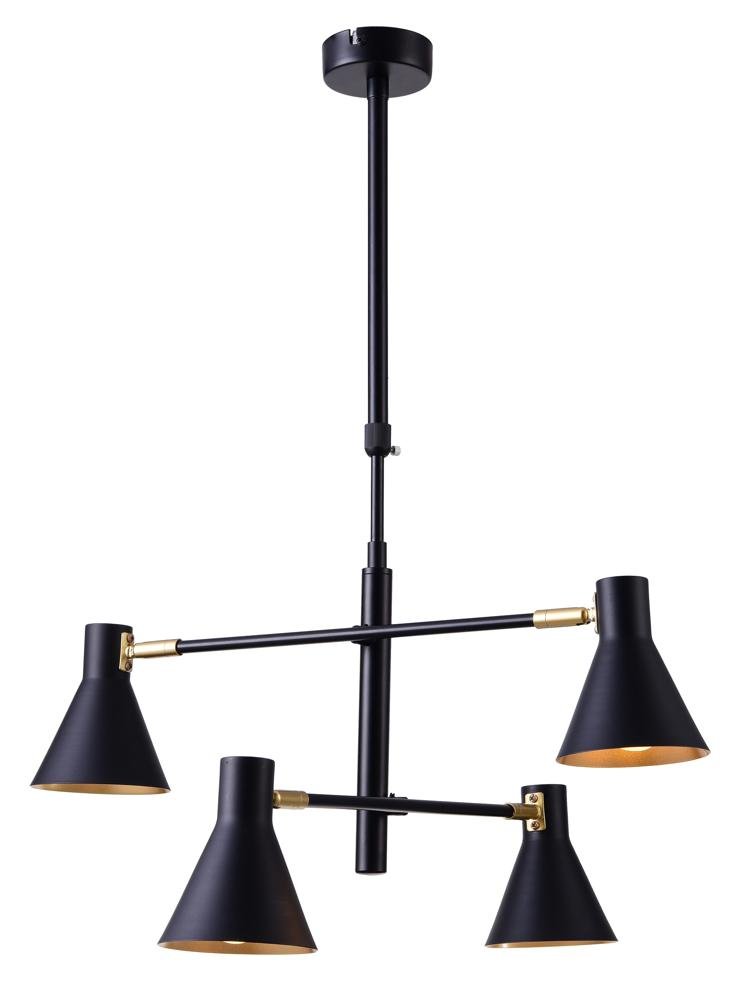 LESS Pendant 4X40W E14 Black Mat