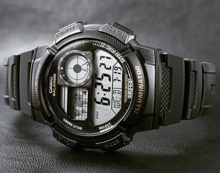 VYRIŠKAS LAIKRODIS CASIO AE-1000W-1AV – PASAULIO LAIKAS + DĖŽUTĖ - Image 6
