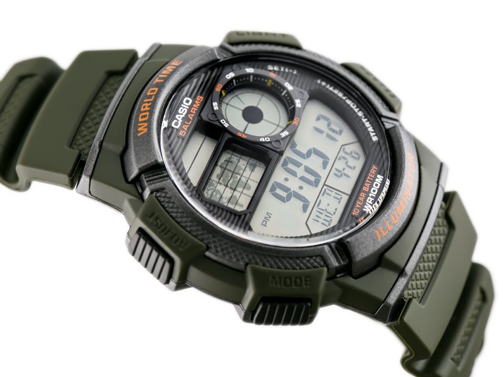 CASIO VYRIŠKAS LAIKRODIS AE-1000W 3AVDF (zd073b) – PASAULIO LAIKAS + DĖŽUTĖ - Image 3