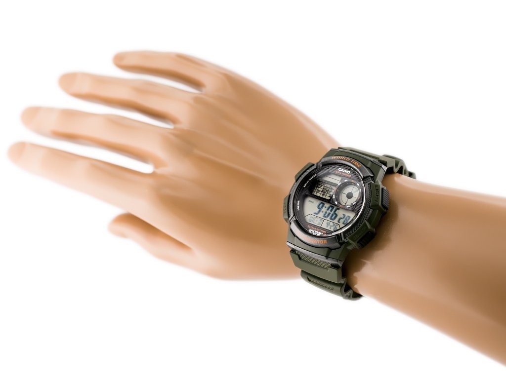 CASIO VYRIŠKAS LAIKRODIS AE-1000W 3AVDF (zd073b) – PASAULIO LAIKAS + DĖŽUTĖ - Image 6