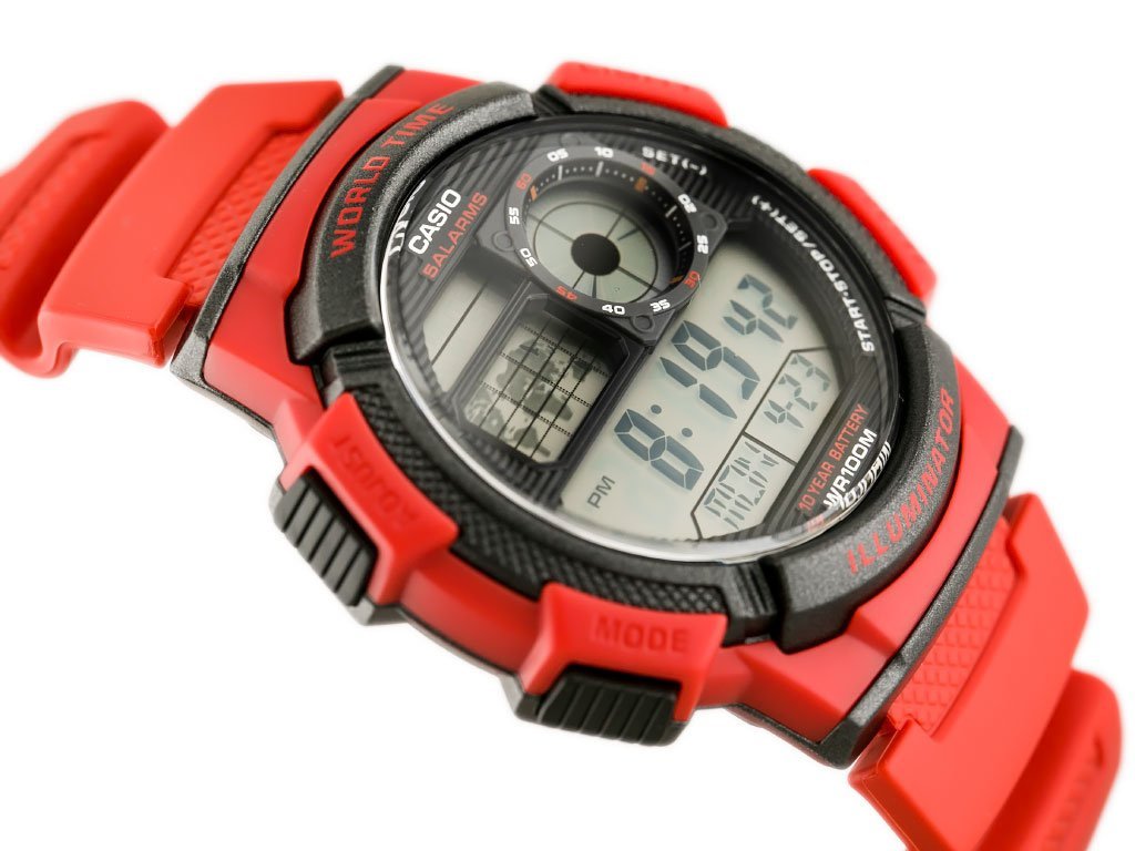 CASIO VYRIŠKAS LAIKRODIS AE-1000W 4AV (zd073c) – PASAULIO LAIKAS + DĖŽUTĖ - Image 3