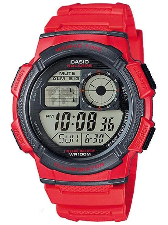 CASIO VYRIŠKAS LAIKRODIS AE-1000W 4AV (zd073c) – PASAULIO LAIKAS + DĖŽUTĖ