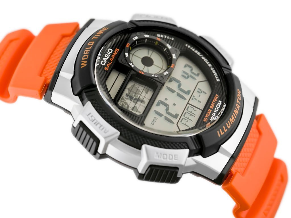 CASIO VYRIŠKAS LAIKRODIS AE-1000W 4BV (zd073d) – PASAULIO LAIKAS + DĖŽUTĖ - Image 3
