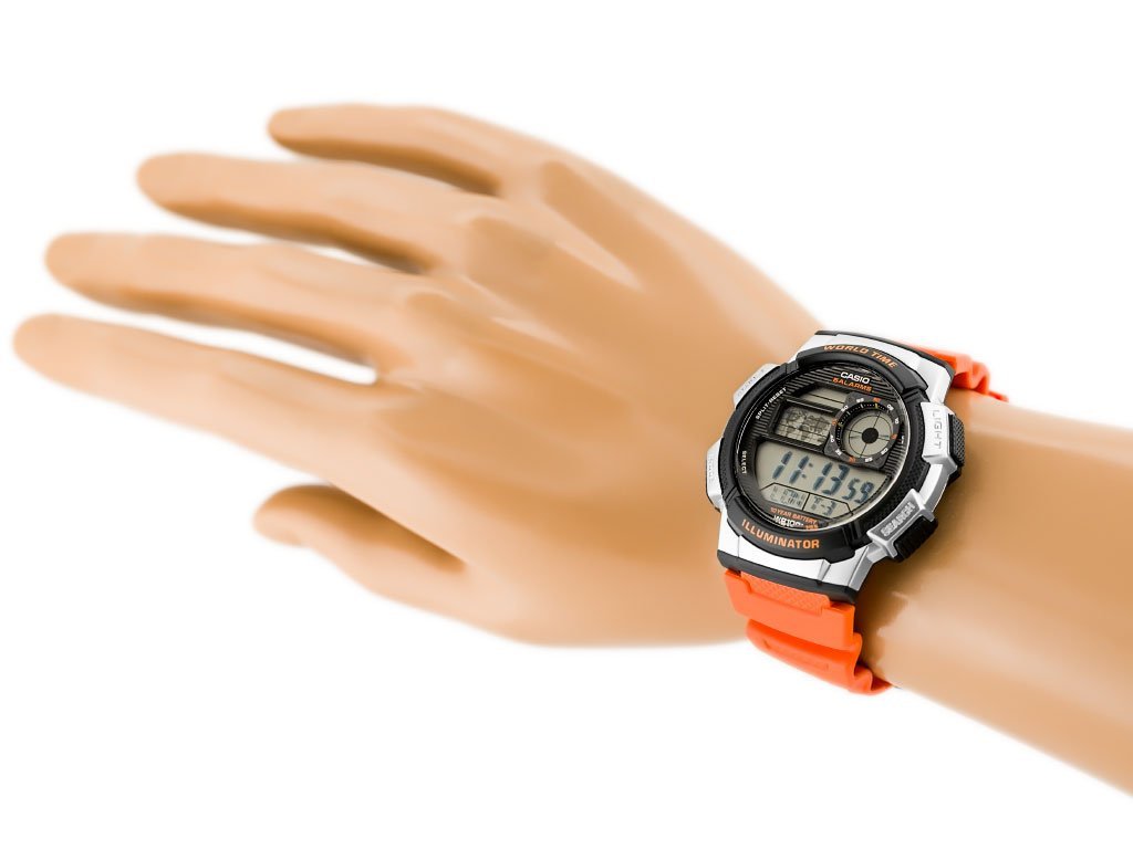 CASIO VYRIŠKAS LAIKRODIS AE-1000W 4BV (zd073d) – PASAULIO LAIKAS + DĖŽUTĖ - Image 6