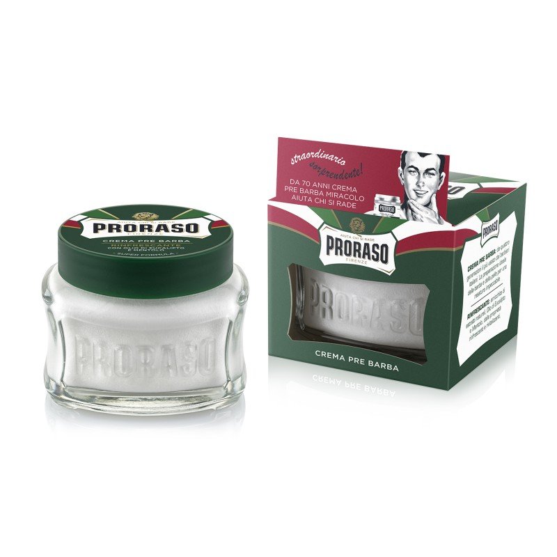 Green Line Pre-Shave Cream Gaivinantis kremas prieš skutimąsi, 100ml