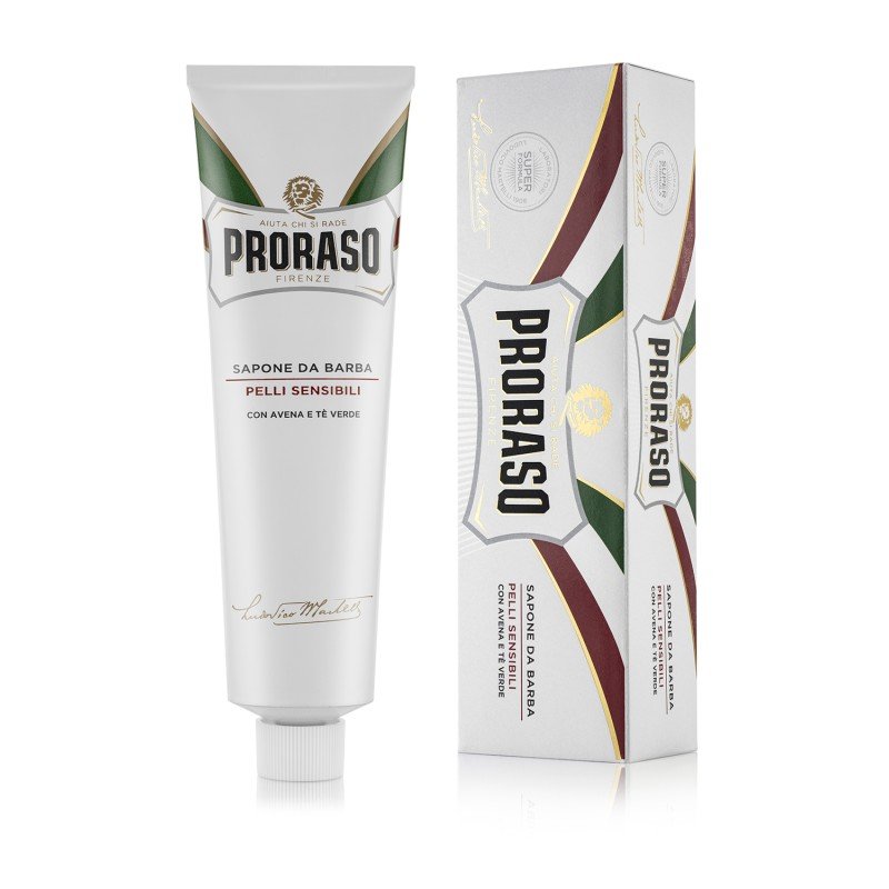 White Line Shaving Cream Raminantis skutimosi kremas jautriai odai, 150 ml